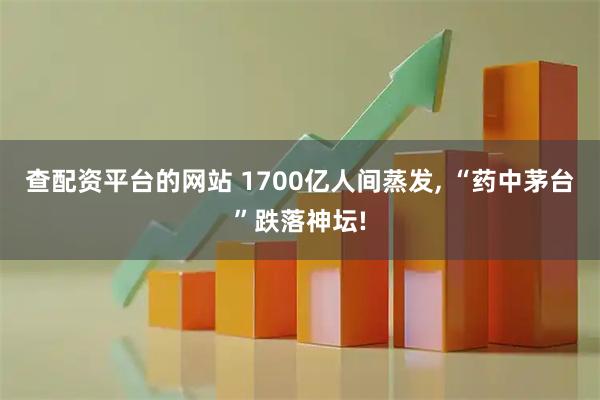 查配资平台的网站 1700亿人间蒸发, “药中茅台”跌落神坛!